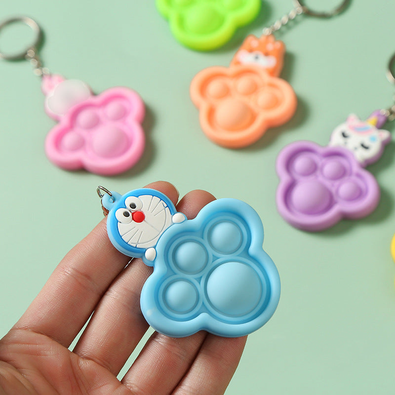 Wholesale Puzzle Stress Relief Silicone Keychain